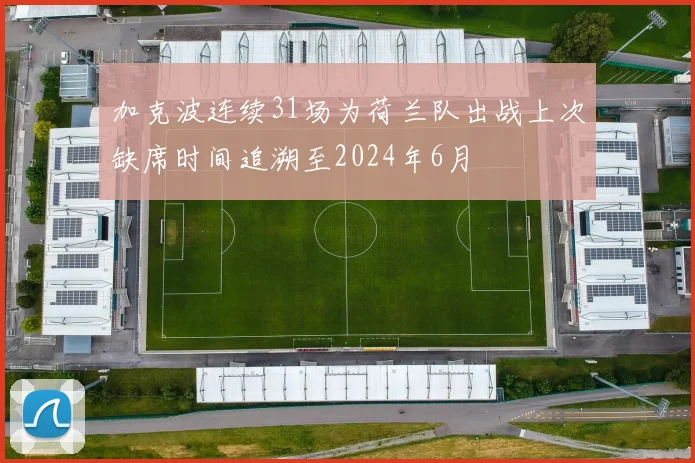 加克波连续31场为荷兰队出战上次缺席时间追溯至2024年6月